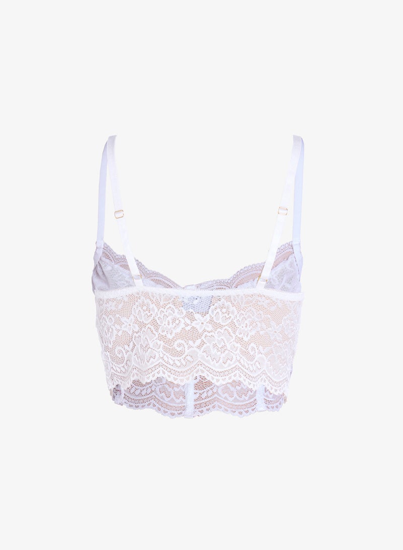 جينجر طقم مشد دانتيل حمالة صدر وشورت قطعتين - Image 3